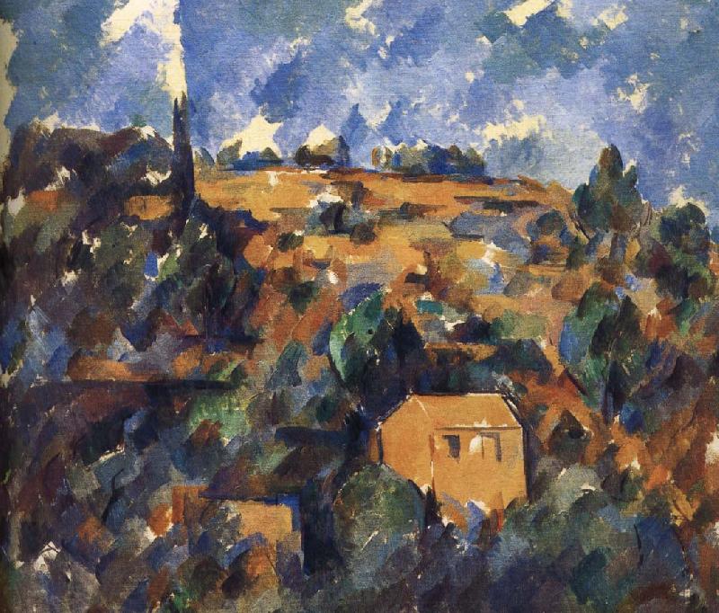 Paul Cezanne van het huis op een heuvel Norge oil painting art